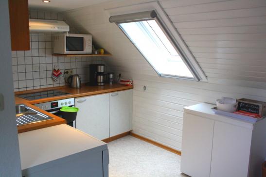 neues Küchenfenster mit Fliegengitter und Verdunklungsrollo in Holunder