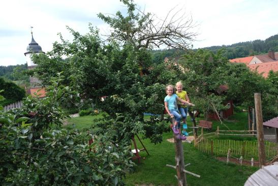 Tolle Aussicht vom Kletterbaum