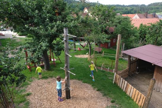 Blick über den Spielegarten